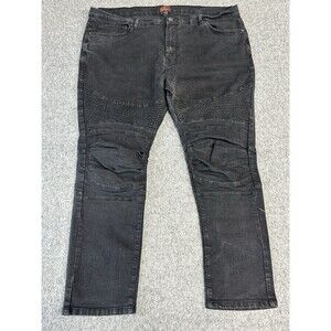 Truth Substance Stretch Distressed Jeans Men's Black 44x32